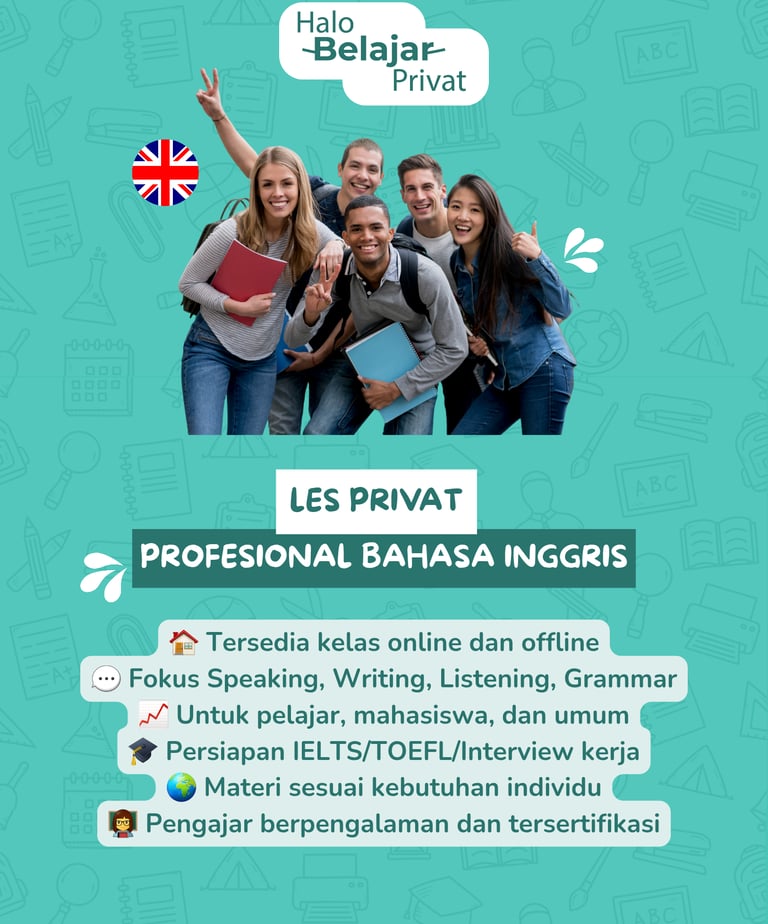 les privat bahasa inggris